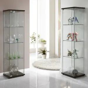 도어형 강화유리 장식장 수납장 거실장 진열대