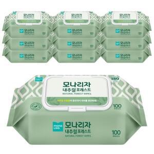 모나리자 내추럴 포레스트 물티슈 캡형 100매*10팩