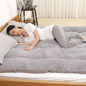겨울철 자가발열 양털토퍼 폭신폭신 볼륨토퍼 침대 매트리스 방수커버 극세사 베개커버