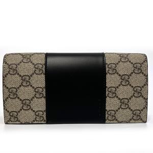 GUCCI  GG 수프림 캔버스 레더 장지갑 779878 KGDHN 9769