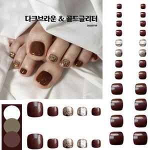 패디팁 무광 유광 패디큐어 네일아트 PT020-042 기분전환 발케어 양면스티커 동봉