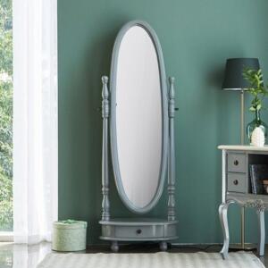 [자르파라]빈티지 엔틱 소품용 프로방스 그레이 전신 거울 / 미용실 매직 유럽풍 쇼핑몰 안방