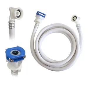 2-10 세탁기 급수 호스 악어캡 2m 삼성 엘지 수도꼭지 연결 호스