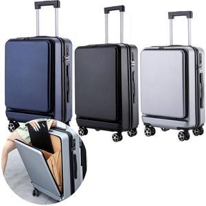 [NS홈쇼핑]프런트포켓 HT슈트 여행용 캐리어 24인치 하드케이스 트렁크 비지니스 가방..