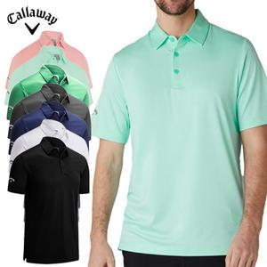 캘러웨이 골프웨어 남자 반팔 티셔츠 / 남성 스윙테크 솔리드 폴로 / 기능성 쿨링소재 자외선 차단 소재