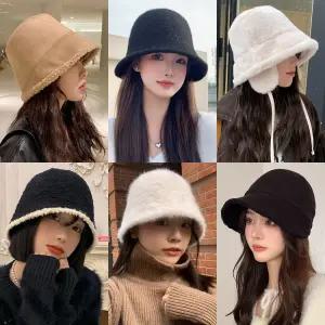 여성 모자 겨울 벙거지 버킷햇 털모자 니트 귀달이 귀도리 방한 앙고라 뽀글이