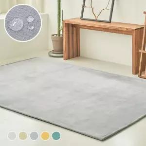 스칸디앤홈 먼지없는 터치미 생활방수 러그 집사템 카페트 웜그레이 150x200