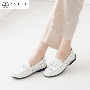 [신세계몰][애슬릿] 천연 소 가죽 펀칭 여성 드라이빙 슈즈 로퍼