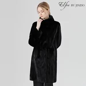 [최초가 2590000원]  Elfee 스킨 온 스킨 밍크 휘메일 코트K9W3EC24)