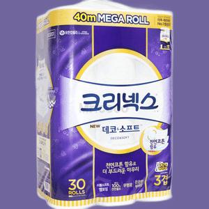코스트코휴지 데코앤소프트 크리넥스 화장지 3겹 40m 30롤