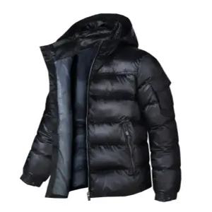 영앤올드 CRX 남여공용 겨울 경량 숏 패딩 점퍼 유광 웰론 후드 파카