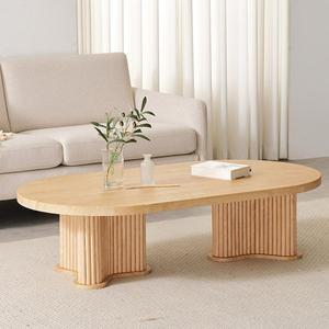 [신세계몰]세라믹 템바보드 소파 테이블 거실 탁자 원형 곡선 디자인 쇼파테이블 1200