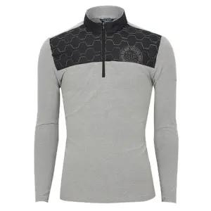 그렌에코 남성 가을 겨울 골프웨어 골프 반집업 긴팔 티셔츠 그레이