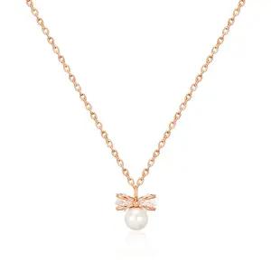 18K 리본 그레이스펄 진주 체인목걸이 MNN40222