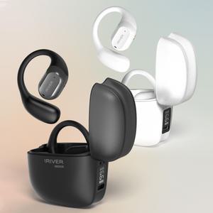 아이리버 최신형 오픈형 블루투스 이어폰 귀걸이형 골전도 골밀도 공기전도 오픈핏 터치 컨트롤 오토페어링 스포츠 런닝 핸즈프리