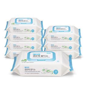 애터미 생분해 물티슈 70매X8개