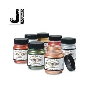 자카드 루미에르 메탈릭/펄 패브릭물감 70ml