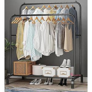 행거 이동식 철제 튼튼한 옷걸이 헹거 옷가게 스탠드 폴 조립식 틈새 매장용 행가 헹가 1단 긴옷 g