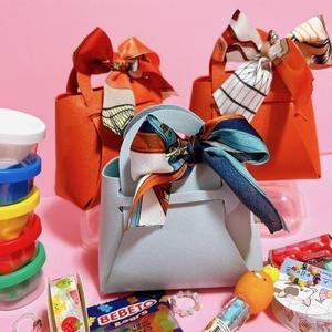 [RGP3OP7S]2컬러 가방모양 구디백 유치원 어린이집 답례품