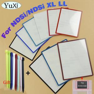 NNDSi XL LL 탑 스크린 LCD 스크린 렌즈 커버 닌텐도 DSi 게임 콘솔 플라스틱 스타일러스 펜 상단 보호 패