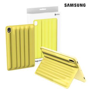 정품 갤럭시탭S9  / S9FE / 탭S10 FE 매직 엠보 스탠딩 커버 케이스 옐로우