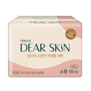 깨끗한나라 디어스킨 에어엠보 소형 18개입x2팩