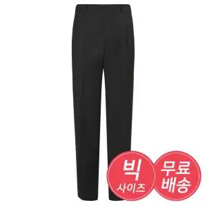 남자 중년 추동 가볍고 편안한 원턱 정장 팬츠 LO-PTA-A110-블랙