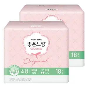좋은느낌 오리지널 울트라슬림 날개 소형 18px2팩