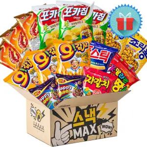 미니스낵 MAX 2호 봉지과자 간식꾸러미 사무실 탕비실 학교 학원 단체 과자선물세트 박스