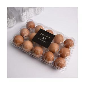 플라스틱 15구 계란케이스 [특란/투명/밀폐형100개]