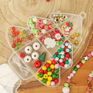 [문구티쳐] 민화샵 크리스마스 비즈 세트 DIY 구슬공예재료 원석나일론줄키트 우정팔찌 키링만들기