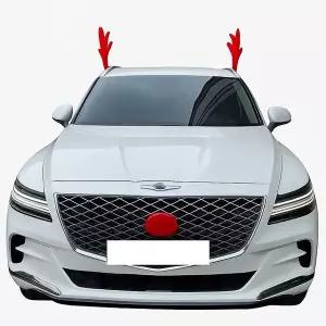 루돌카 루돌프 장식 크리스마스 자동차 데코 뿔 코 차량 세트 사슴장식품 파티