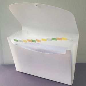 아코디언파일 아코디언포켓 서류파우치 클리어파일 13분류