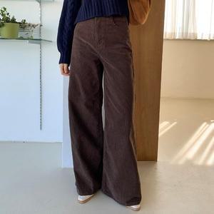 [다잇템]여성 코듀로이 골덴 클래식 H라인 넓은 팬츠