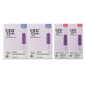 템포 오리지널 탐폰 레귤러 20P + 슈퍼 3P, 2개