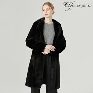 Elfee 풀스킨 휘메일 밍크 롱코트 (E8W3EC13)