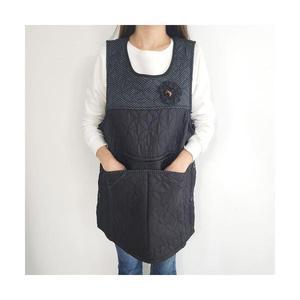점꽃 기모 앞치마 XL 5333 / 카페 식당 공방
