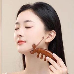 [BZJL7Q7W_4C]박달나무 두피 마사지 괄사빗 1P 얼굴 지압