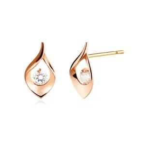 18K 샤인 물방울 드롭 큐빅 침귀걸이 한쌍 MNE40745