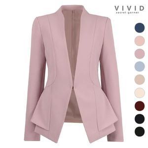 [비비드시크릿가너]VIVID 여성 데일리 노카라 사계절 정장자켓_P338599808