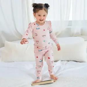 달콤크림 싱글스판내의 유아 아기 아동 실내복 잠옷 내복