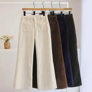 [잇수다] 미로코 포켓 밍크 기모 골덴 코듀로이 와이드 팬츠