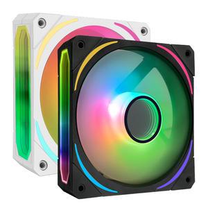 컴튜 인피니티 미러 컴퓨터 쿨링팬 본체 리버스 팬 쿨러 120mm ARGB FAN