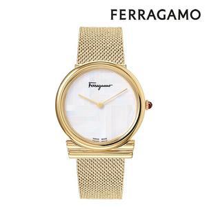 ㅁ 공식수입원 정품 페라가모 간치니 골드 34mm  SFIY007-19