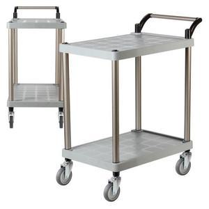 [JHP4P234_51AK]PP 2단 중 회색바퀴 빈티지트롤리 음식카트