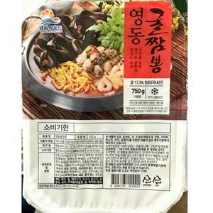 영동 국내산 굴 짬뽕밀키트 냉동 굴짬뽕 750g x5