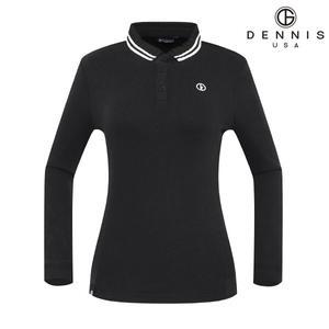 [데니스골프][DENNIS] 여성)기모소재 요꼬에리 티셔츠_NAMWLTS067