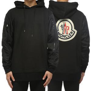 남성 패딩 믹스 빅로고 패치 후드 8G51500 V8144 999