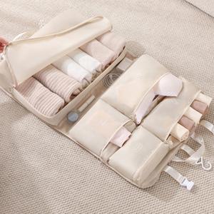 부피절감 일체형 여행용 파우치 여행 출장 수납 포켓