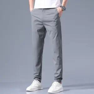 EAMT 남성 여름 캐주얼 바지 쿨링 긴 통기 힛템